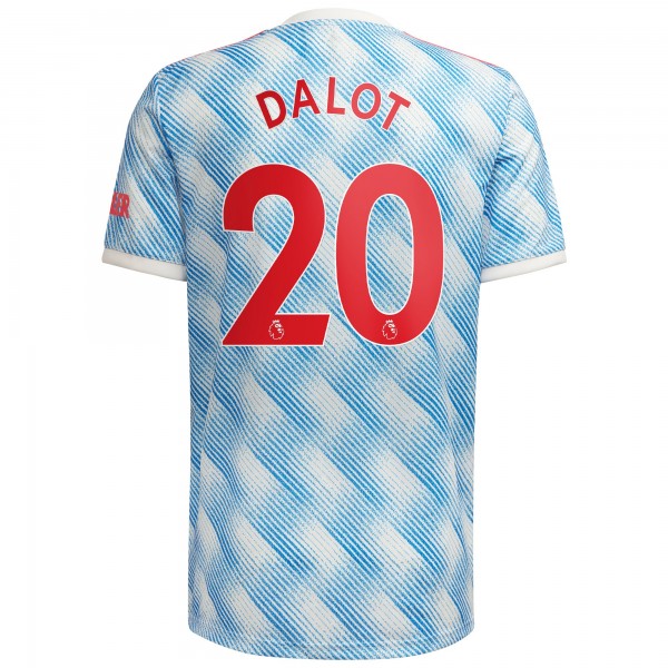 Игровая форма  Diogo Dalot Manchester United adidas 2021/22 Away Replica Player - White