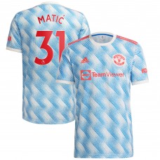 Игровая форма  Nemanja Matic Manchester United adidas 2021/22 Away Replica Player - White