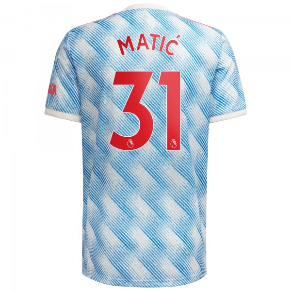 Игровая форма  Nemanja Matic Manchester United adidas 2021/22 Away Replica Player - White