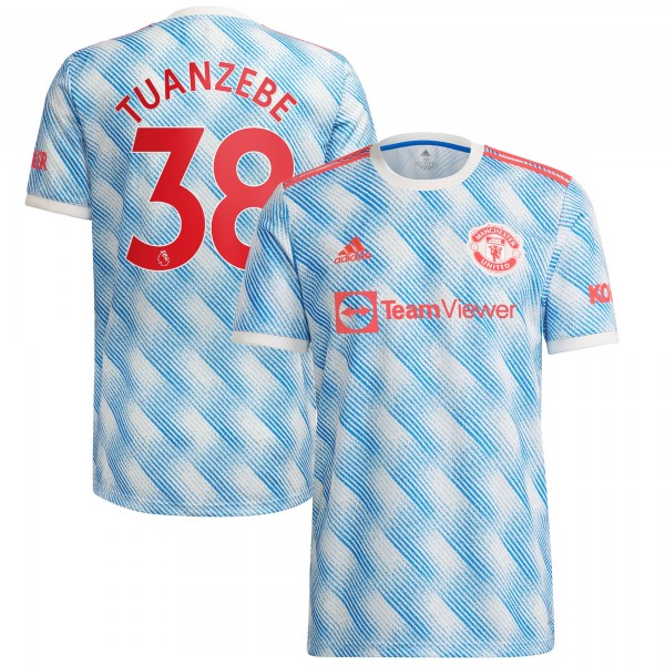 Игровая форма  Axel Tuanzebe Manchester United adidas 2021/22 Away Replica Player - White