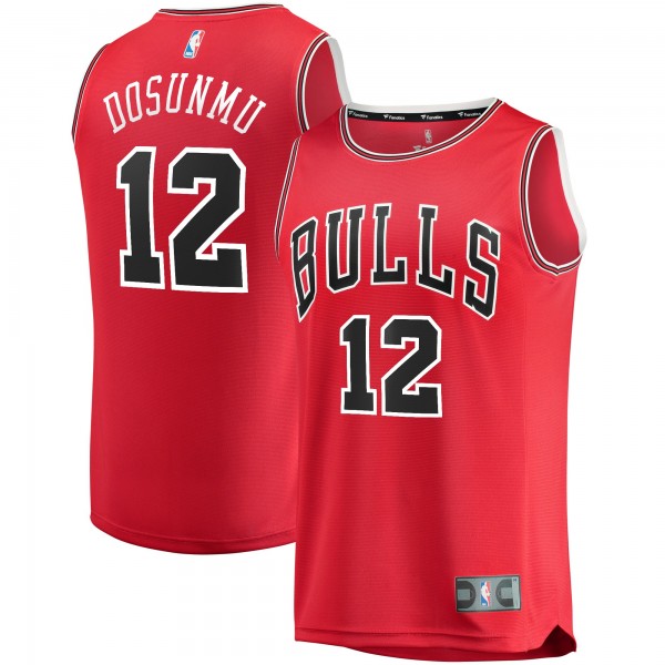 Chicago Bulls Ayo Dosunmu Fanatics Red 2021 NBA Draft Second Round Pick Fast Break Replica Jersey - Icon Edition