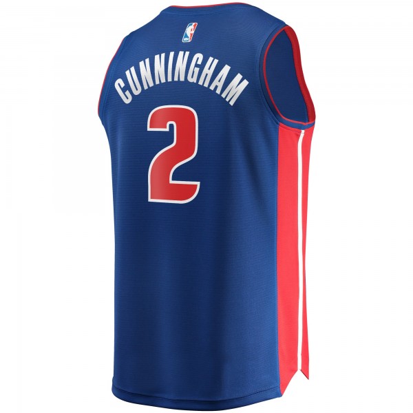 Игровая форма  Cade Cunningham Detroit Pistons 2021 NBA Draft First Round Pick Fast Break Replica Blue - Icon Edition