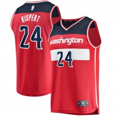 Игровая майка Corey Kispert Washington Wizards 2021 NBA Draft First Round Pick Fast Break Replica Red - Icon Edition