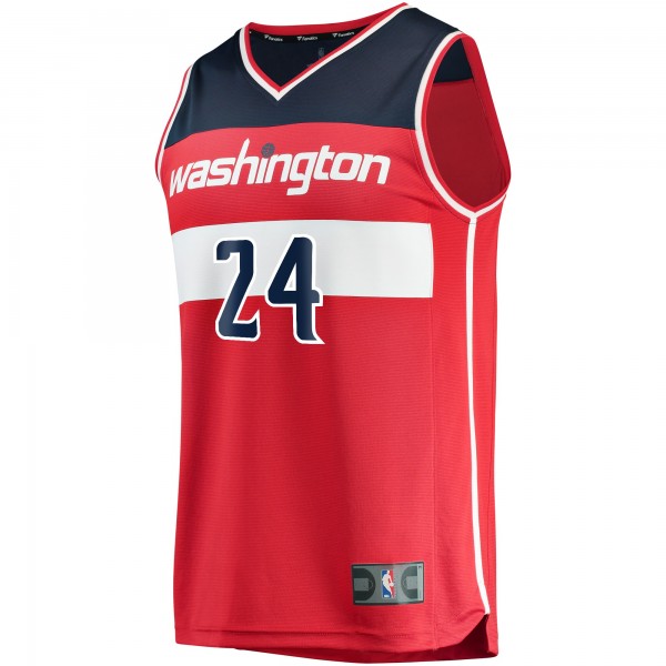 Игровая майка Corey Kispert Washington Wizards 2021 NBA Draft First Round Pick Fast Break Replica Red - Icon Edition - оригинальная джерси НБА