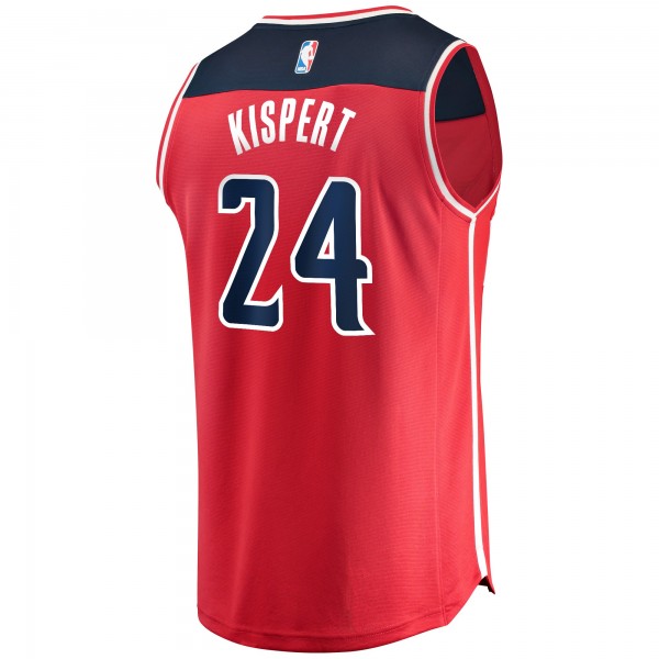 Игровая майка Corey Kispert Washington Wizards 2021 NBA Draft First Round Pick Fast Break Replica Red - Icon Edition - оригинальная джерси НБА