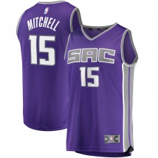 Детская игровая майка Davion Mitchell Sacramento Kings 2021 NBA Draft First Round Pick Fast Break Replica Purple - Icon Edition