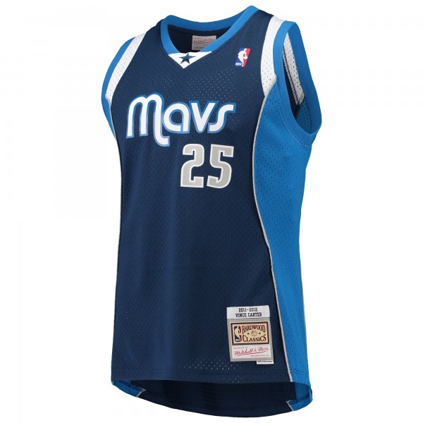 Игровая майка Vince Carter Dallas Mavericks Mitchell & Ness 2011-12 Hardwood Classics Swingman - Navy - оригинальная джерси НБА