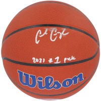 Баскетбольный мяч Cade Cunningham Detroit Pistons Fanatics Authentic Autographed Wilson Team Logo with 2021 #1 Pick Inscription