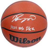 Баскетбольный мяч Jalen Suggs Orlando Magic Fanatics Authentic Autographed Wilson Authentic Series Indoor/Outdoor with 2021 #5 Pick Inscription