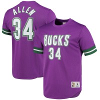 Футболка Ray Allen Milwaukee Bucks Mitchell & Ness 2000 Mesh - Purple