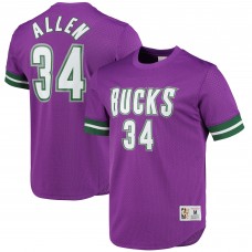 Футболка Ray Allen Milwaukee Bucks Mitchell & Ness 2000 Mesh - Purple