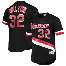 Футболка Bill Walton Portland Trail Blazers Mitchell & Ness 1976 Mesh - Black