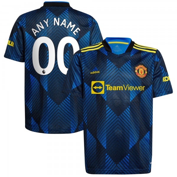 Игровая форма  Manchester United adidas 2021/22 Third Replica Custom - Blue