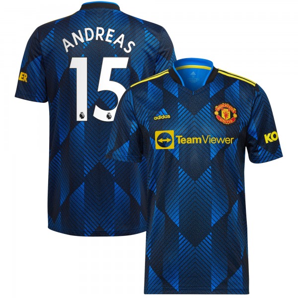 Игровая форма  Andreas Pereira Manchester United adidas 2021/22 Third Replica Player - Blue