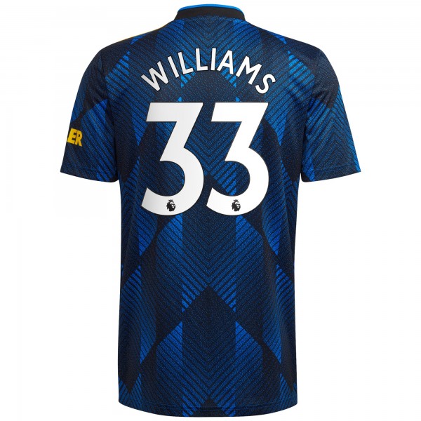 Игровая форма  Brandon Williams Manchester United adidas 2021/22 Third Replica Player - Blue