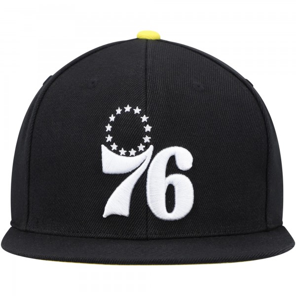 Бейсболка Philadelphia 76ers Mitchell & Ness Lightning Hook - Black - официальный мерч NBA