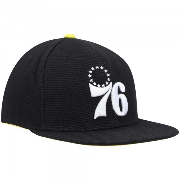 Бейсболка Philadelphia 76ers Mitchell & Ness Lightning Hook - Black - официальный мерч NBA