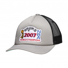 Бейсболка San Antonio Spurs Mitchell & Ness 2007 NBA Finals Champions Hardwood Classics Trucker - Charcoal