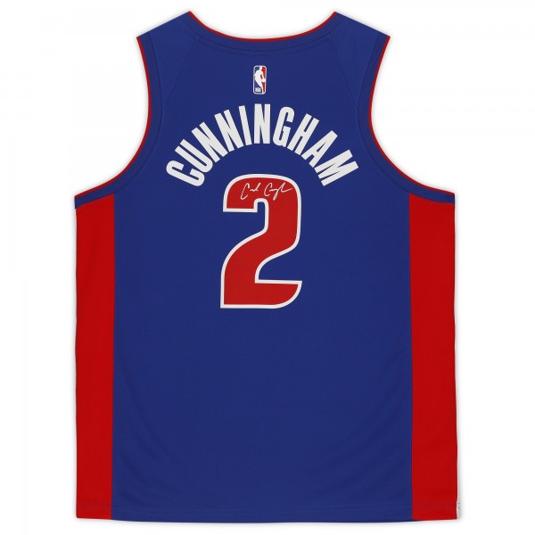 Autographed Detroit Pistons Cade Cunningham Fanatics Authentic Swingman Jersey