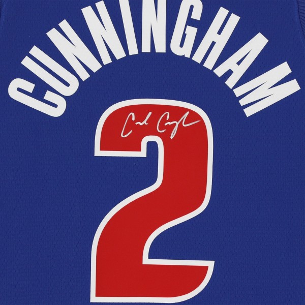 Autographed Detroit Pistons Cade Cunningham Fanatics Authentic Swingman Jersey