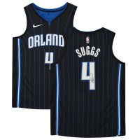 Autographed Orlando Magic Jalen Suggs Fanatics Authentic Black Nike 2021 Swingman Jersey