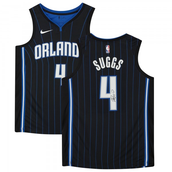 Autographed Orlando Magic Jalen Suggs Fanatics Authentic Black Nike 2021 Swingman Jersey