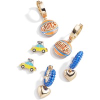 Набор сережек New York Knicks BaubleBar Logo