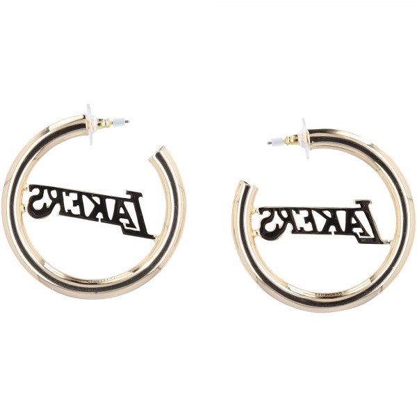 Los Angeles Lakers BaubleBar Logo Large Hoop Earrings