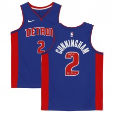 Autographed Detroit Pistons Cade Cunningham Fanatics Authentic Swingman Jersey with 2021 #1 Pick Inscription