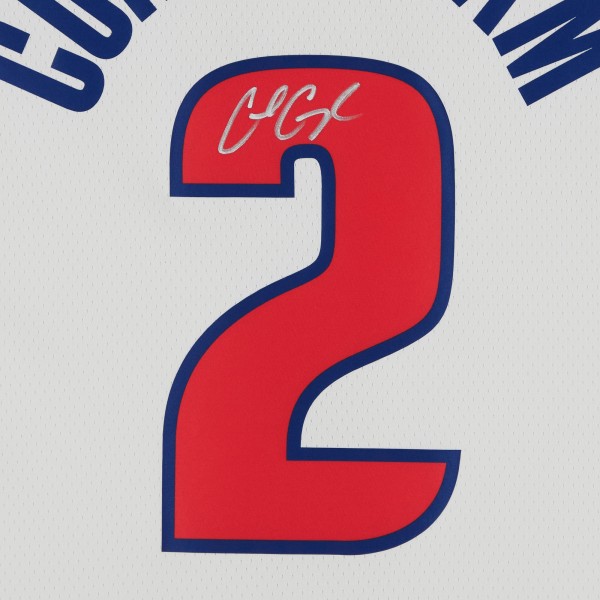 Autographed Detroit Pistons Cade Cunningham Fanatics Authentic White Nike Association Edition Swingman Jersey