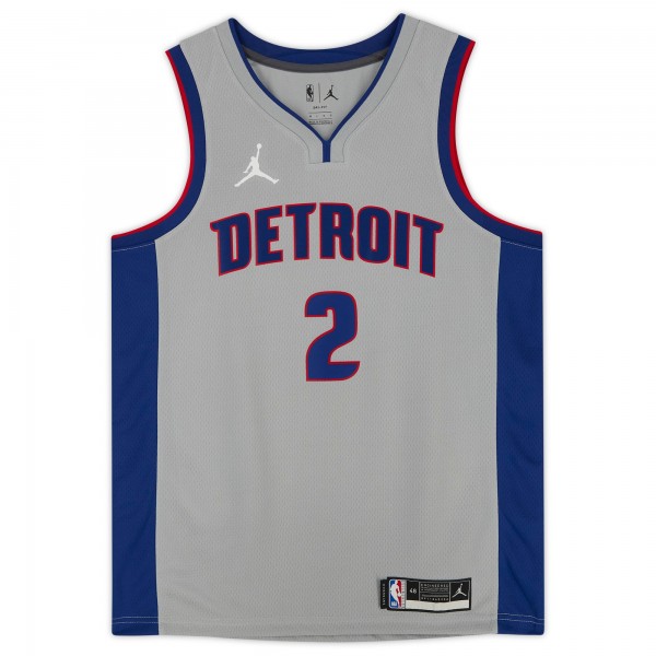 Autographed Detroit Pistons Cade Cunningham Fanatics Authentic Jordan Brand Gray Statement Swingman Jersey with 2021 #1 Draft Pick Inscription