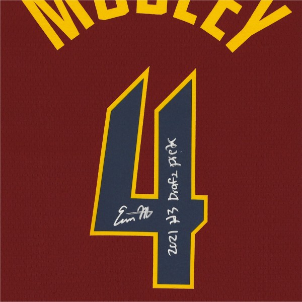 Autographed Cleveland Cavaliers Evan Mobley Fanatics Authentic Wine Nike Swingman Jersey with 2021 #3 Pick Inscription