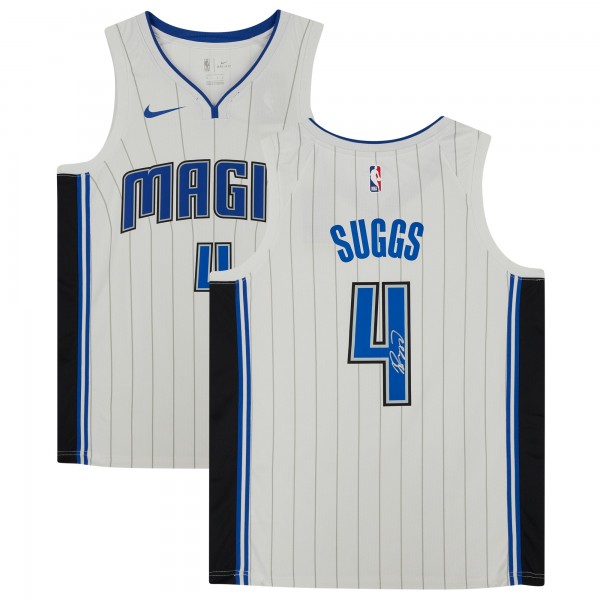 Autographed Orlando Magic Jalen Suggs Fanatics Authentic Nike White Association Swingman Jersey
