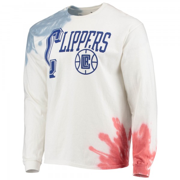 Футболка с длинным рукавом LA Clippers Junk Food Tie-Dye - White