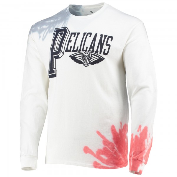 Футболка с длинным рукавом New Orleans Pelicans Junk Food Tie-Dye - White