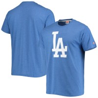 Los Angeles Dodgers Homage Royal Hand-Drawn Logo Tri-Blend T-Shirt