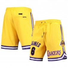 Шорты LeBron James Los Angeles Lakers Pro Standard Replica - Gold