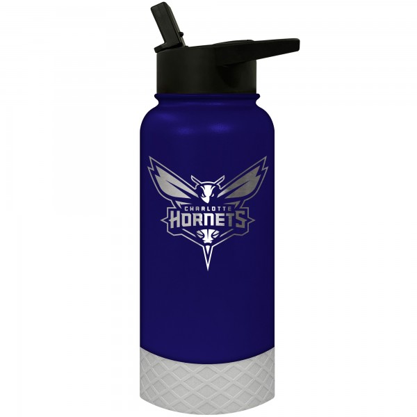 Charlotte Hornets 32oz. Logo Thirst Hydration Water Bottle