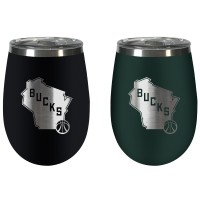 Набор винных бокалов Milwaukee Bucks Team Colors