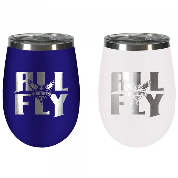Charlotte Hornets Team Colors Wine Tumbler Two-Piece Set