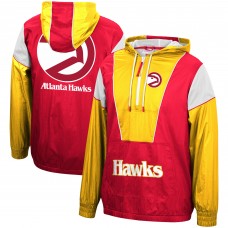 Куртка с капюшоном Atlanta Hawks Mitchell & Ness Hardwood Classics Highlight Reel Windbreaker - Red/Yellow