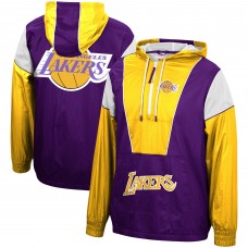 Куртка с капюшоном Los Angeles Lakers Mitchell & Ness Hardwood Classics Highlight Reel Windbreaker - Purple/Gold