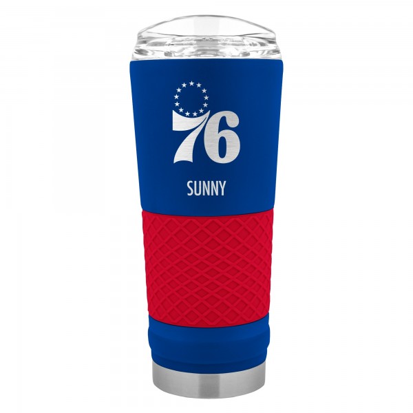 Philadelphia 76ers 24oz. Personalized Team Color Draft Tumbler