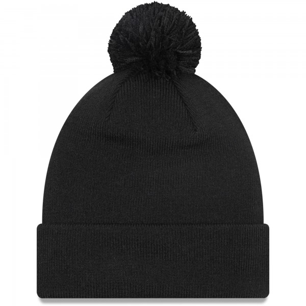 Шапка с помпоном Manchester United New Era Iridescent Cuffed Knit - Black