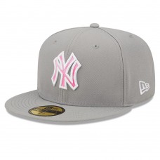 Бейсболка New York Yankees New Era 2022 Mother's Day On-Field 59FIFTY - Gray