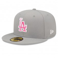 Бейсболка Los Angeles Dodgers New Era 2022 Mothers Day On-Field 59FIFTY - Gray