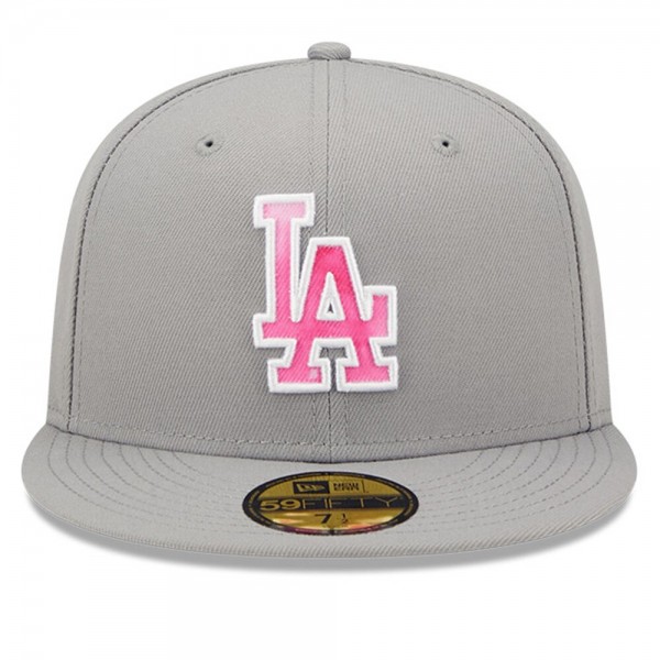Бейсболка Los Angeles Dodgers New Era 2022 Mothers Day On-Field 59FIFTY - Gray