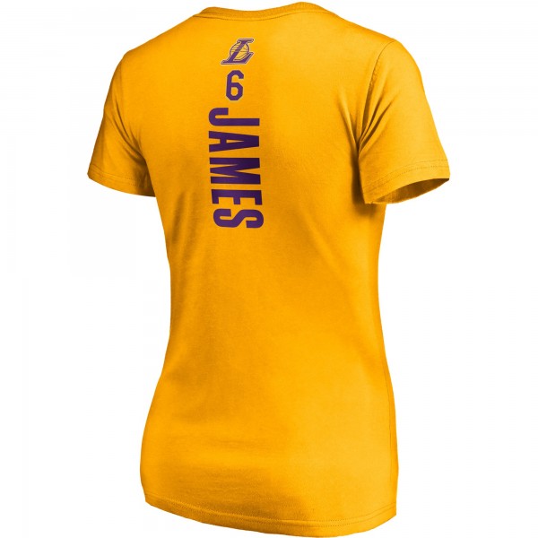 Футболка LeBron James Los Angeles Lakers Women's Logo Playmaker - Gold