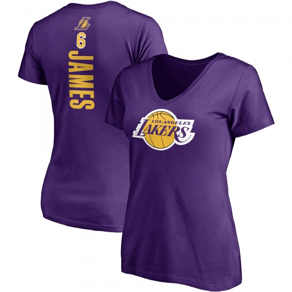 Футболка LeBron James Los Angeles Lakers Women's Logo Playmaker - Purple