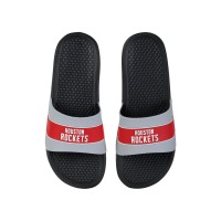 Шлепки Houston Rockets FOCO Stripe Raised